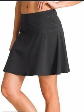 Athleta Ace Tennis Skort Black Golf Athletic Skirt Size 10 Women’ New